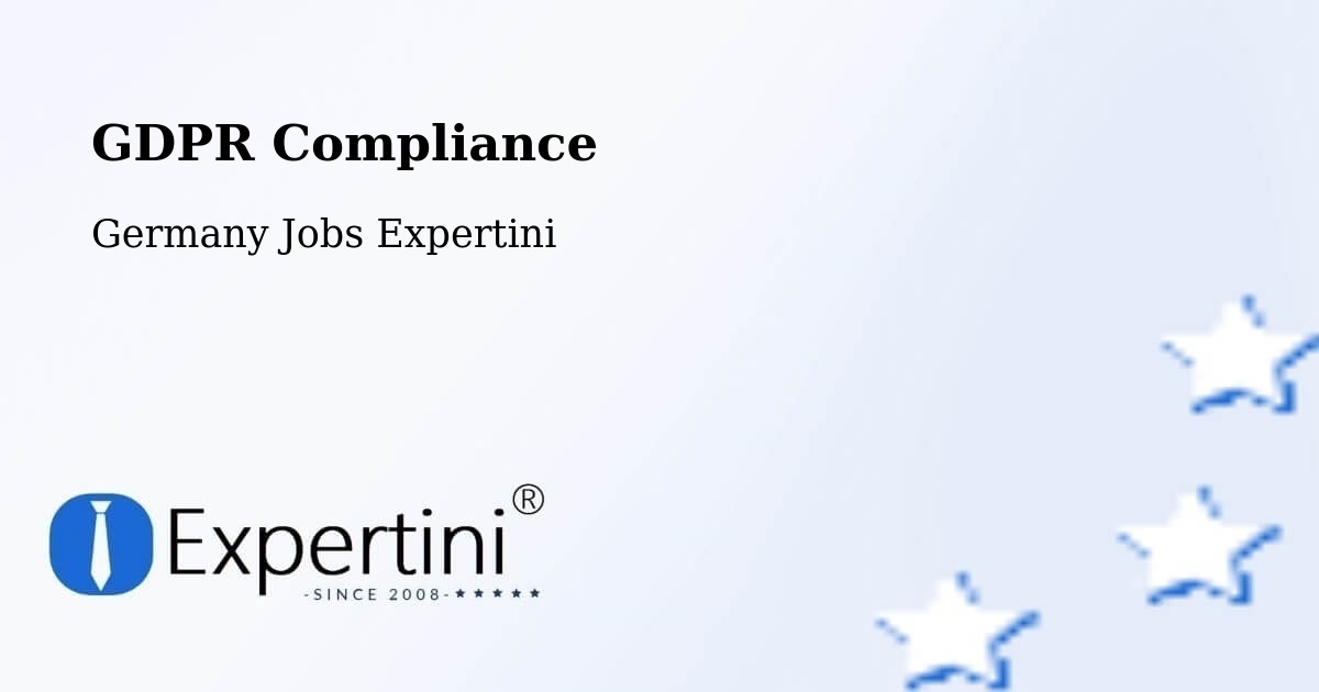 EU GDPR Compliance Statement – Genthin - Germany Jobs Expertini